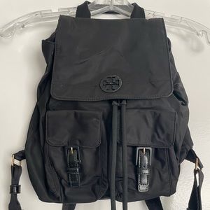 Tory Burch Black Nylon Backpack